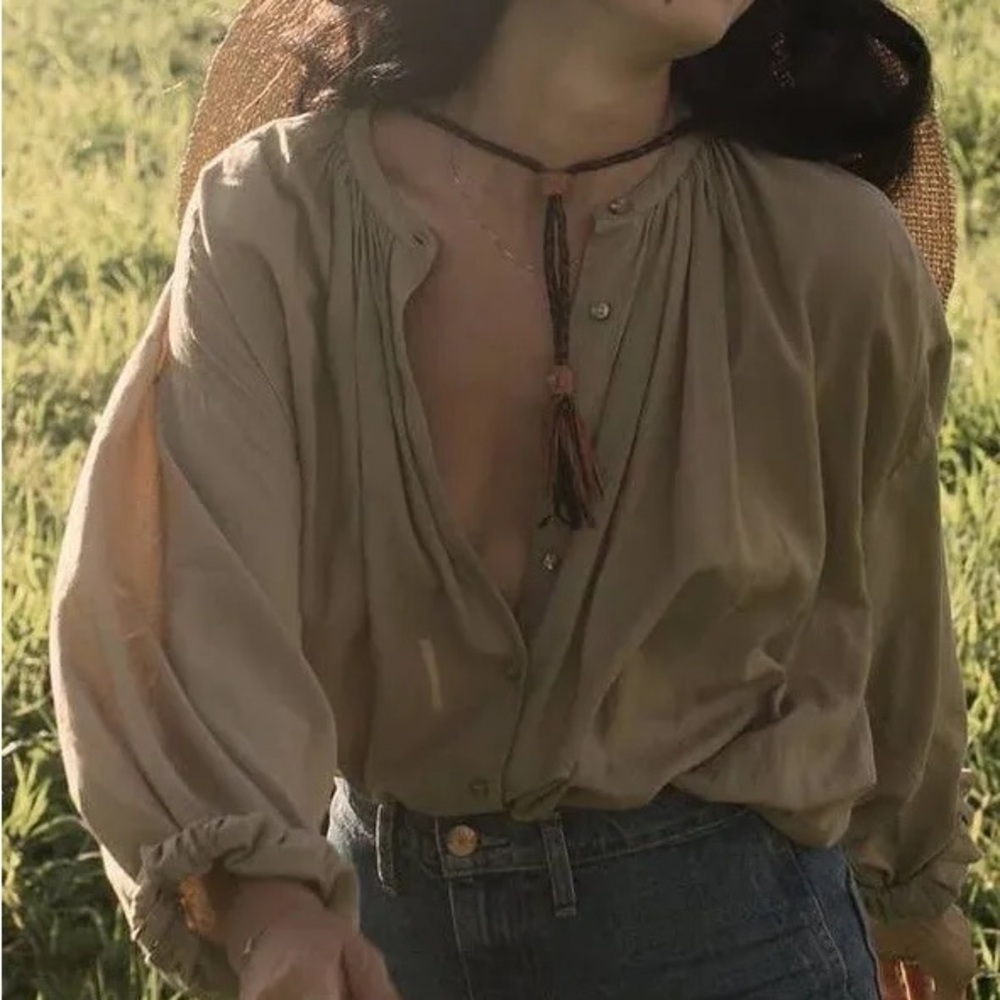 Doen 100% Cotton Jane Top in Toffee